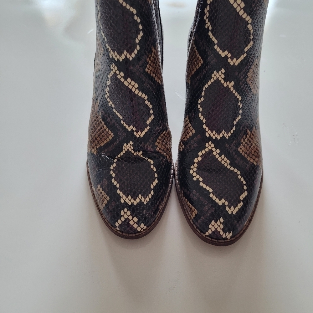 Madewell the regan boot in snake embossed leather - Picture 4 of 10